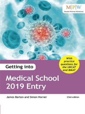 cover image of Getting into Medical School 2019 Entry